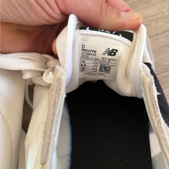 New Balance 327 sea salt with white and black sneakers main image 6